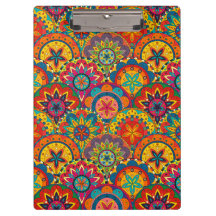 Funky Retro Farbige Mandala-Muster