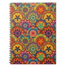Funky Retro Farbige Mandala Muster
