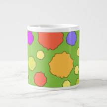 Funky Retro-Farbkreise KaffeeTasse