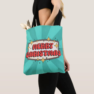 Funky Retro frohe Weihnachten Gruß Text