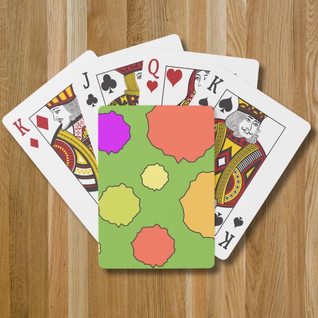 Funky Retro Geometric Classic Playing Cards Spielkarten (Von Creator hochgeladen)