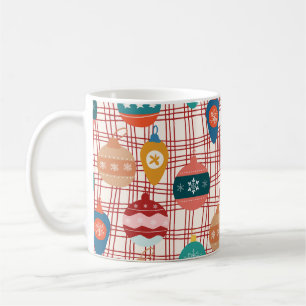 Funky Retro Groovy Vintag nostalgische Weihnachten Kaffeetasse