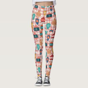 funky retro groovy vintage nostalgische Weihnachte Leggings
