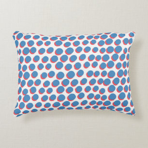 Funky Retro Neon: Nahtloses Vintage-Muster Dekokissen