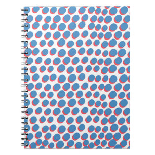 Funky Retro Neon: Nahtloses Vintage-Muster Notizblock