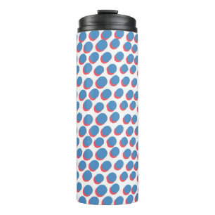 Funky Retro Neon: Nahtloses Vintage-Muster Thermosbecher