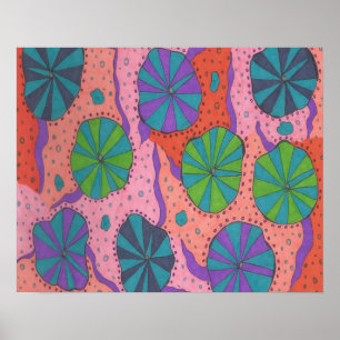 Funky Retro Vibes Poster