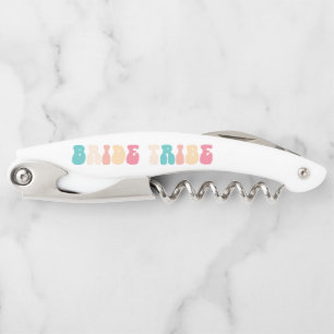 Funky Retro Vintage Braut Tribe Brautjungfer Kellnermesser
