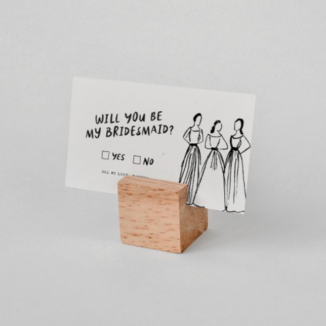 Funky Retro | Werden Sie mein Vorschlag von Brides Begleitkarte (Von Creator hochgeladen)