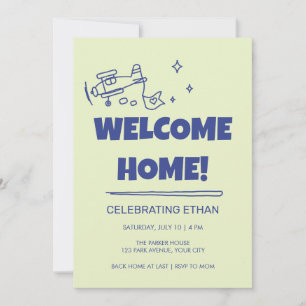 Funky Retro Willkommensparty zu Hause Einladung