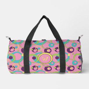Funky rosa Kreise Duffle Bag