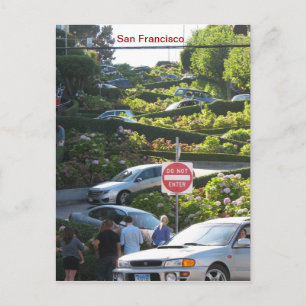 Funky San Francisco Postcard! Postkarte