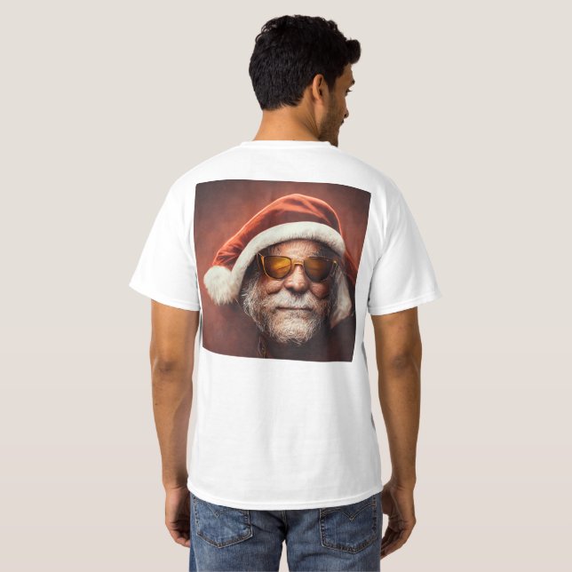 Funky Santa T - Shirt (Schwarz voll)