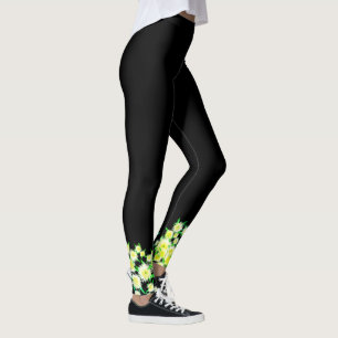 Funky Saure Feigen Blumen Muster Leggings