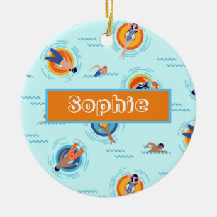 Funky Schuhe bunt Sommerflip Flops Keramik Ornament