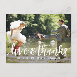 Funky Script danke Ihnen Postkarten