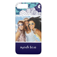 Funky Seashell Pattern | Ihr Foto und Name