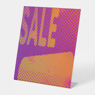 Funky Sign Halftone Grunge Sockelschild
