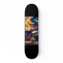 Funky Skateboard mit Coolem Sneaker-Design 7 ¾ Zol