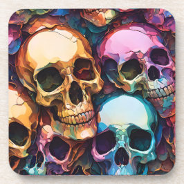 Funky Skulls Getränkeuntersetzer