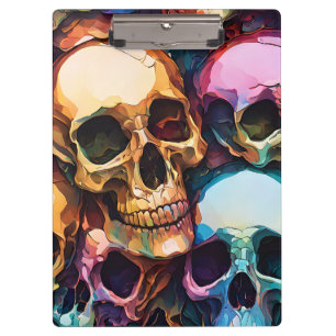 Funky Skulls Klemmbrett