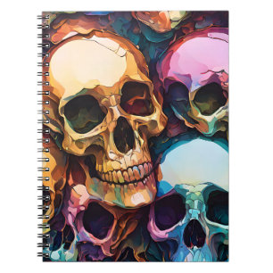 Funky Skulls Notizblock
