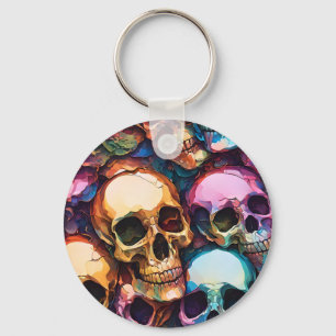 Funky Skulls Schlüsselanhänger