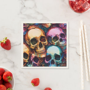 Funky Skulls Serviette