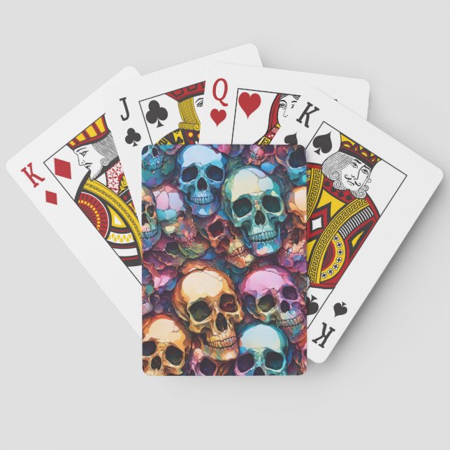 Funky Skulls Spielkarten (Rückseite)