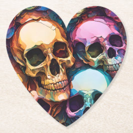 Funky Skulls Untersetzer