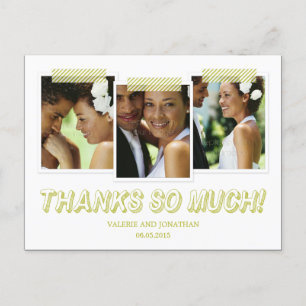 Funky Snapshots Vielen Dank Postcard Postkarte