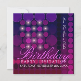 Funky Sparkle Disco Party Einladung zum Geburtstag