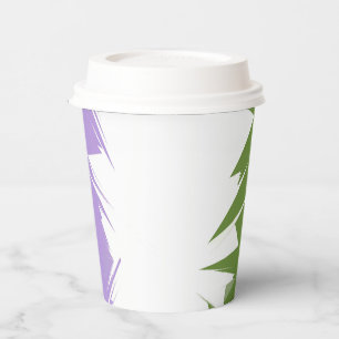 Funky Spiky ZigZag Abstrakte Genderqueer-Pride-Fla Pappbecher
