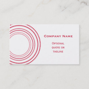 Funky Square Dots Business Card, Magenta Visitenkarte