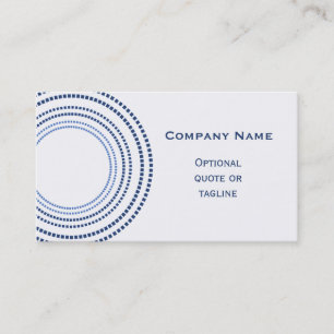 Funky Square Dots Business Card, Royal Blue Visitenkarte