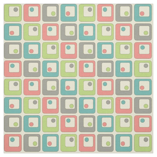 Funky Squares Fabric Stoff (Muster)