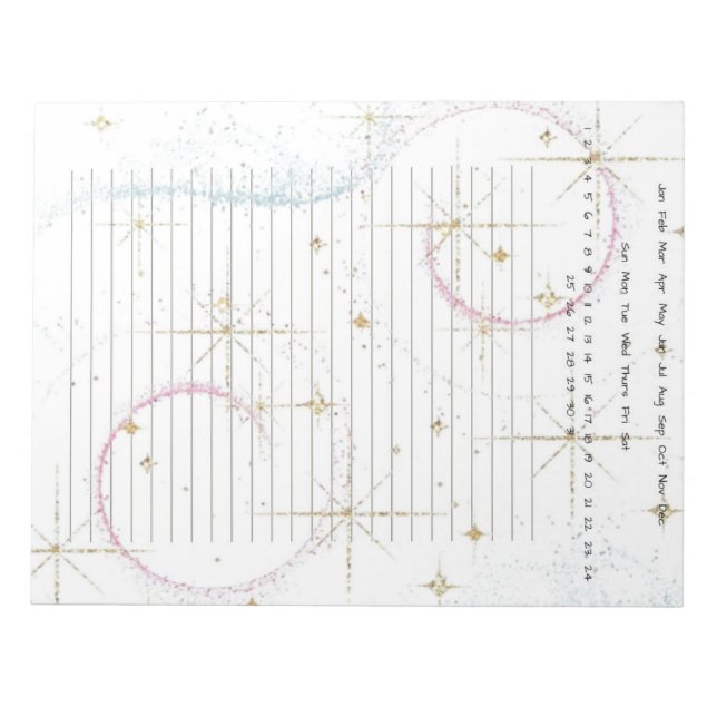 Funky Star Notizblock (Vorderseite)