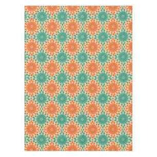 Funky Starburt aquamariner u. orange Entwurf Tischdecke