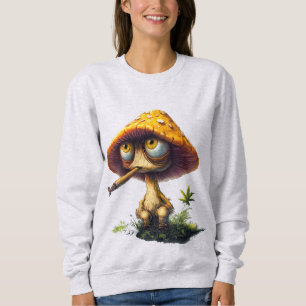 Funky Stoned Mushroom Cartoon T - Shirt