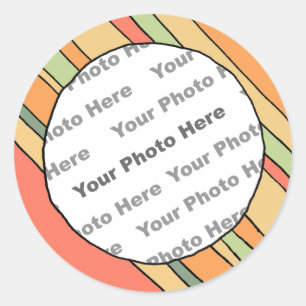 Funky Streifen Custom Foto Aufkleber