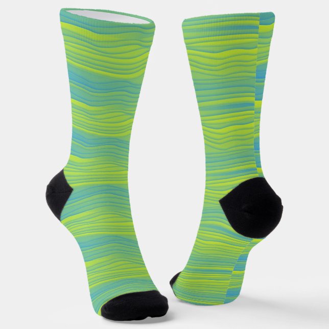 Funky Stripe Retro Colors Socks Socken (Gewinkelt)