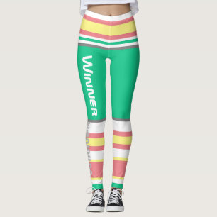 Funky Stripes Lines Gewinner Power Leggings