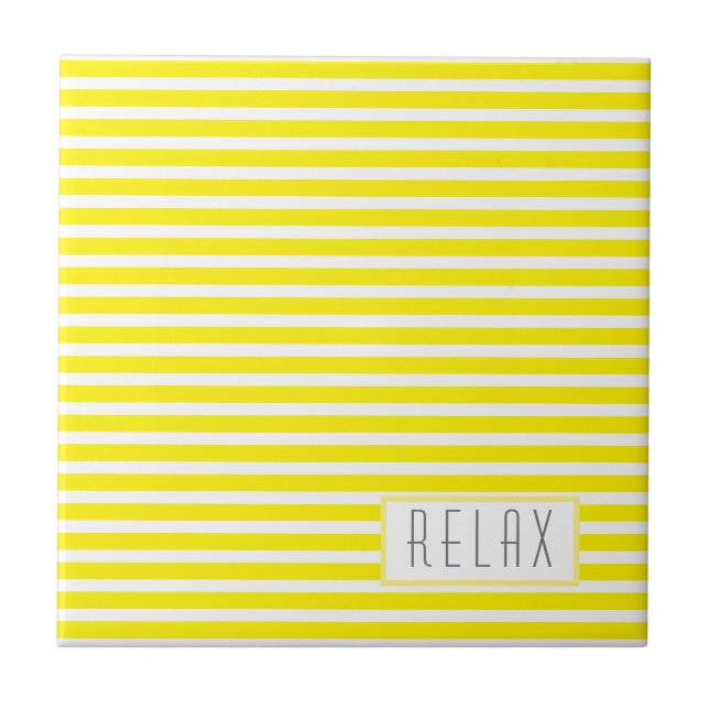 Funky Stylish Lines Stripes Relax Fliese (Vorderseite)
