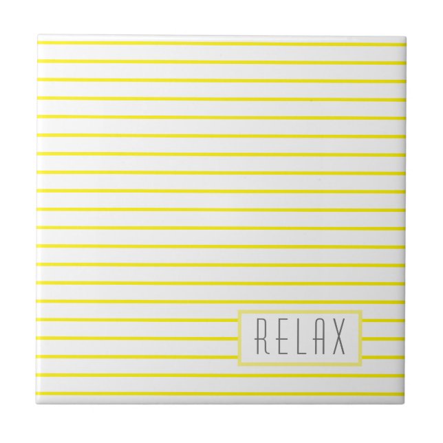 Funky Stylish Lines Stripes Relax Fliese (Vorderseite)