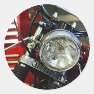 Funky Stylish Red Motorrad Motorrad Sticker