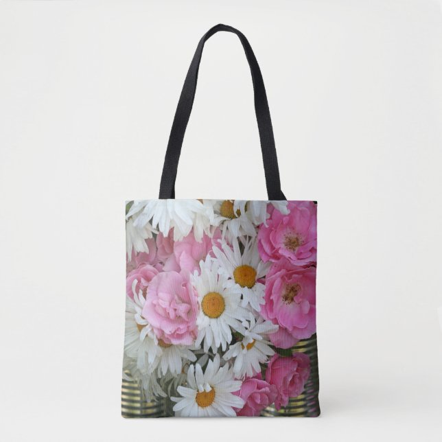 Funky Summer Colorful Daisies Tasche (Vorderseite)