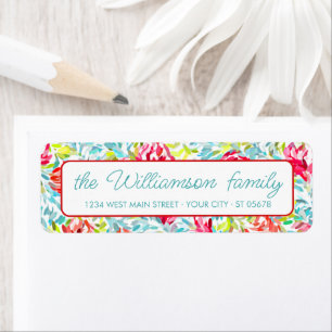 Funky Summer Colors Paint Art Pattern