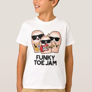 Funky Toe Jam Funny Music Pun T-Shirt