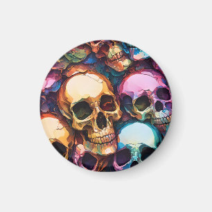 Funky Totenköpfe Magnet