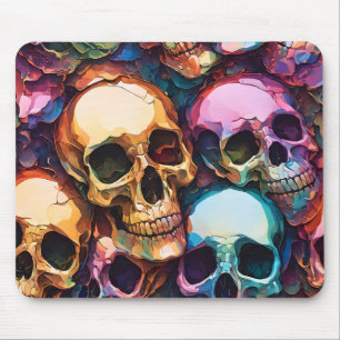 Funky Totenköpfe Mousepad